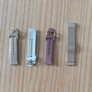 Set of Four Garmin Bands in Neutral Tones